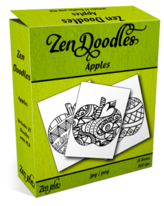 Zen PLR Zen Doodles Apples Product Cover