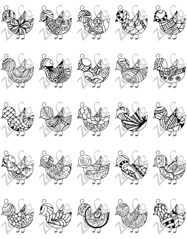 Zen PLR Zen Doodles Baby Chicks All Chicks