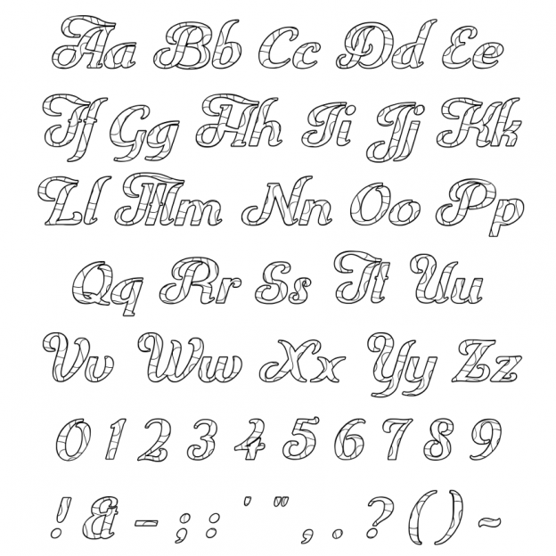 Zen PLR DFY Coloring Designs Volume 01 Alphabet Numbers Punctuation